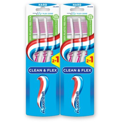 pdp-image-Aquafresh Clean & flex hard tandenborstel 2-pack