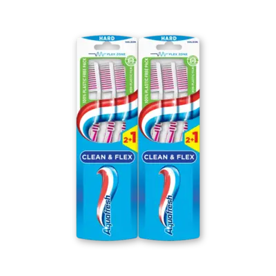 pdp-image-Aquafresh Clean & flex hard tandenborstel 2-pack