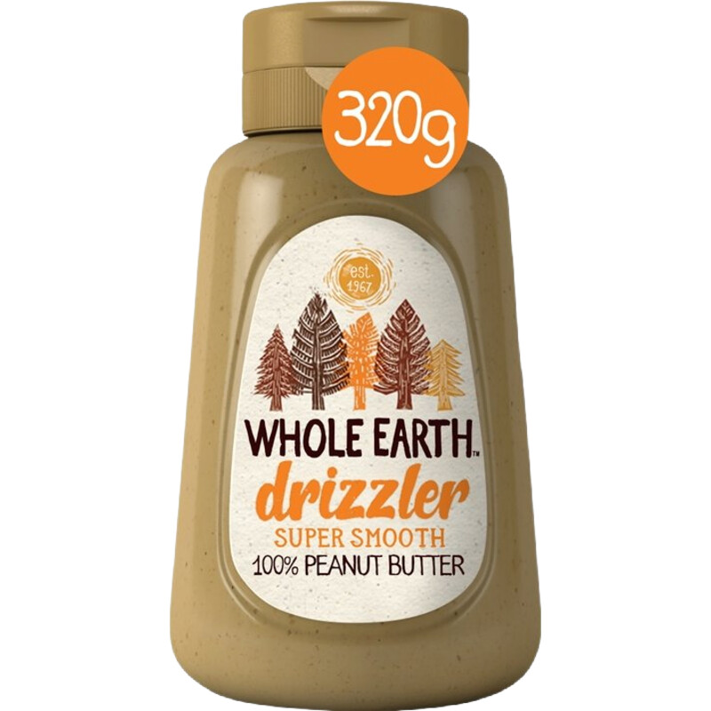 Een afbeelding van Whole earth Drizzler super smooth peanut butter