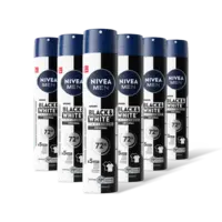 NIVEA Men black & white invisible spray 6-pack
