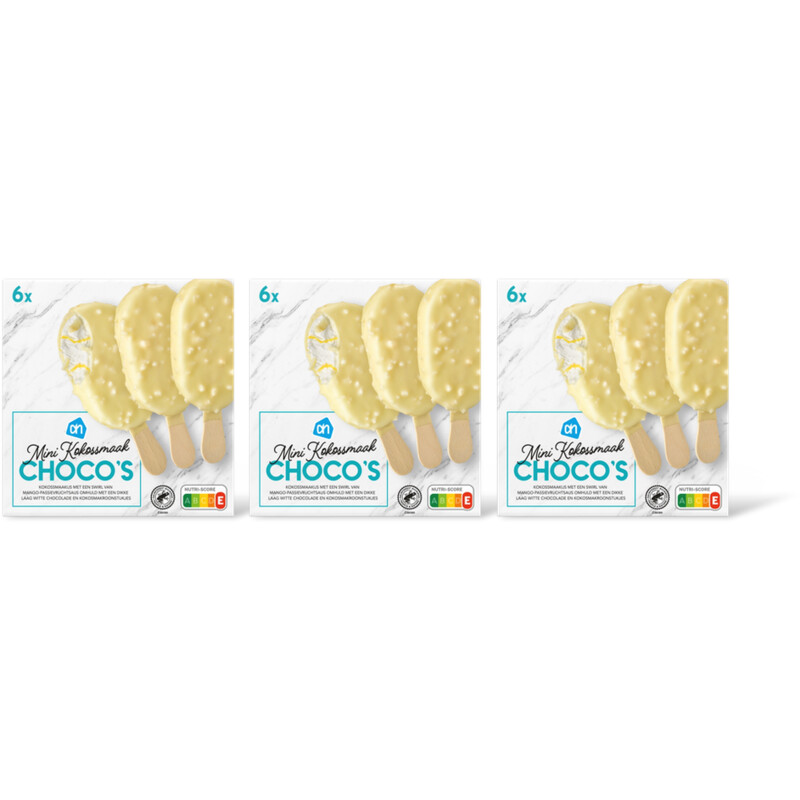 AH Mini kokossmaak choco's 3-pack