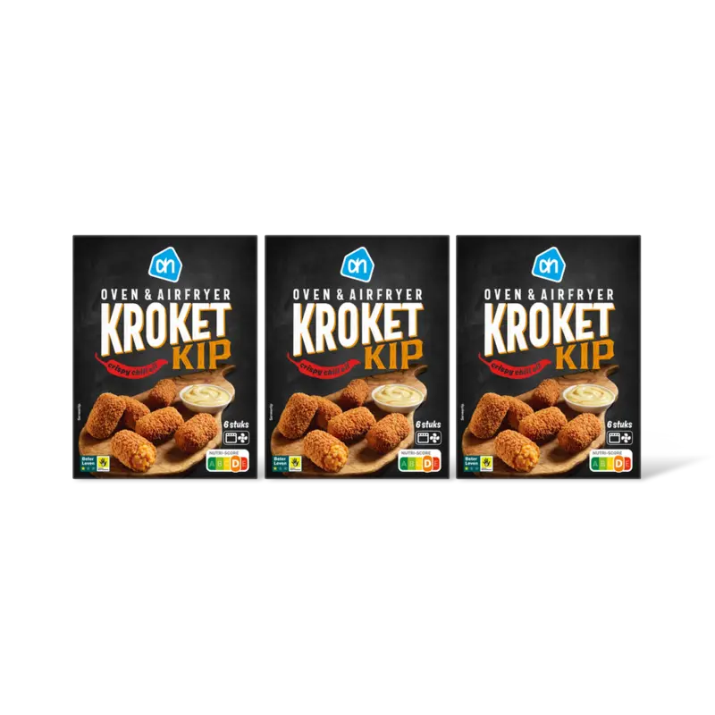 AH Oven & airfryer kroket kip chili oil 3pk