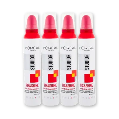 pdp-image-Studio Line Fix & shine mousse very strong 4-pack