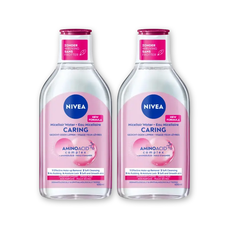 NIVEA Micellair water droge huid 2-pack
