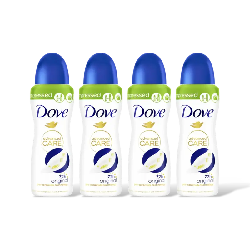 Dove Original anti-transpirant spray 4-pack