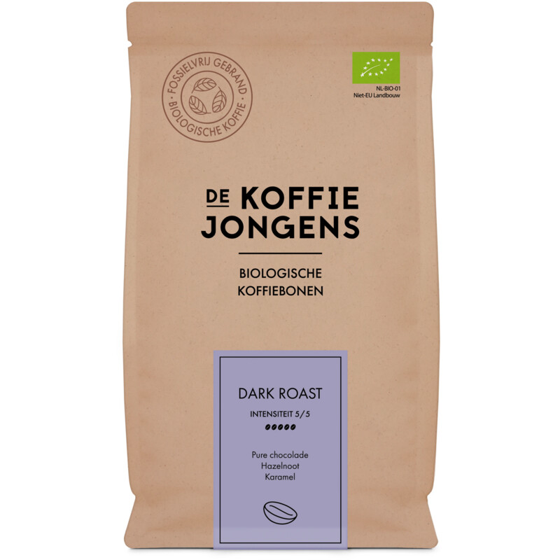 Een afbeelding van De Koffiejongens Dark roast koffiebonen