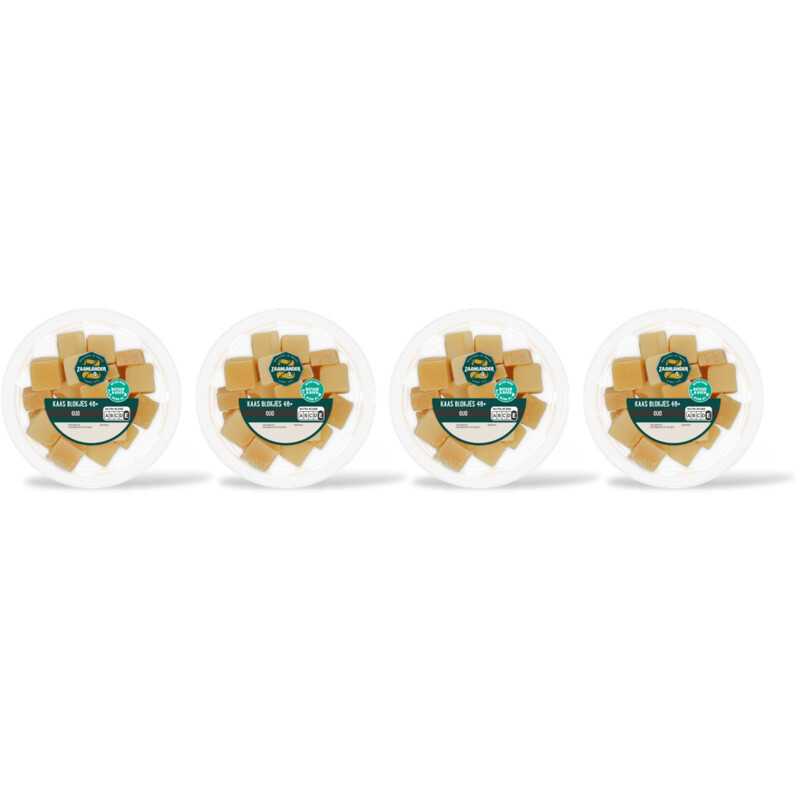 AH Zaanlander Kaasblokjes oud 48+ 4-pack