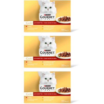 pdp-image-Gourmet Gold fijne hapjes rund kalkoen zalm 3pk
