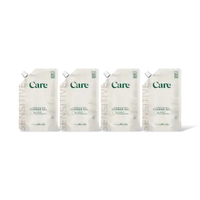 pdp-image-Care Sensitive shower gel 0% refill 4-pack