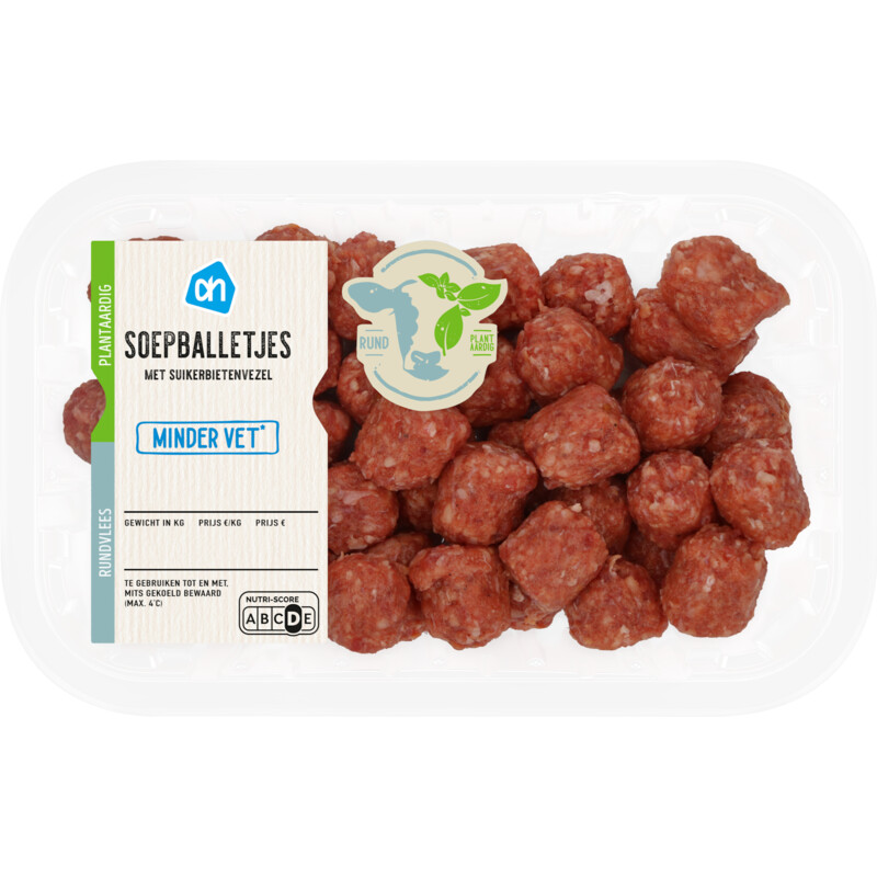Een afbeelding van AH Soepballetjes minder vet