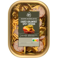 Een afbeelding van AH Loaded kipgrillworst spicy cheddar
