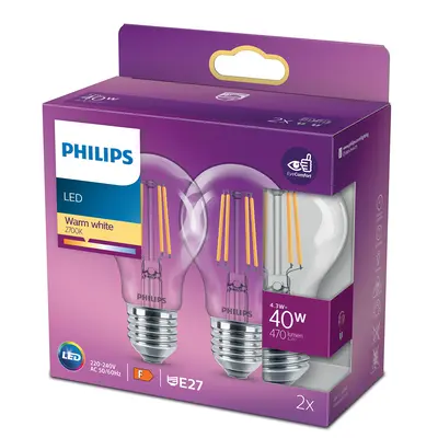 pdp-image-Philips Led lamp transparant 40watt