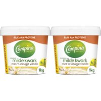 Campina Magere milde kwark vanille 2-pack