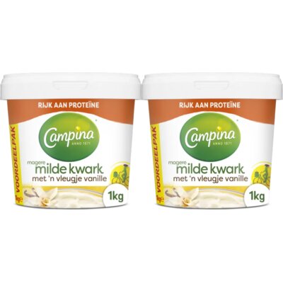 pdp-image-Campina Magere milde kwark vanille 2-pack