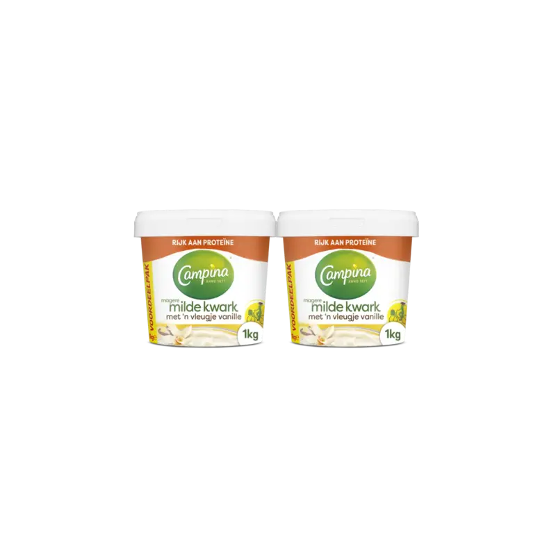 Magere milde kwark vanille 2-pack