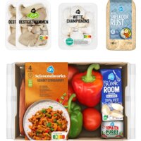 Een afbeelding van AH Vega Gehakt Stroganoff Verspakket