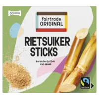 Fairtrade Original Ruwe rietsuiker sticks