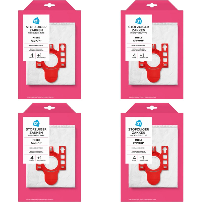 Een afbeelding van AH Stofzuigerzakken Miele F/J/M/H 4-pack