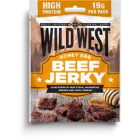 Een afbeelding van Wild West Beef jerky honey BBQ