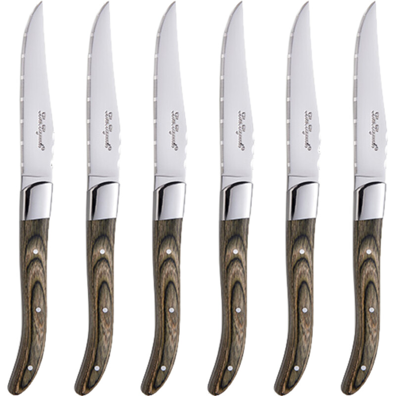 Een afbeelding van Lou Laguiole 6 delig lou laguiole steakmessen