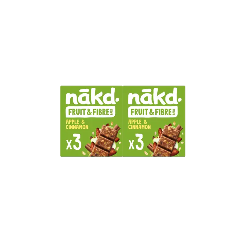Fruit & fibre bars apple & cinn 2-pack