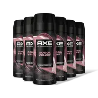 Axe Cocoa velvet deodorant bodyspray 6-pack