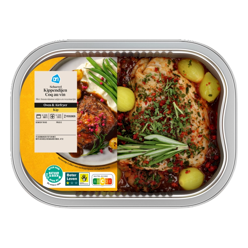 AH Oven scharrel kippendijen coq au vin