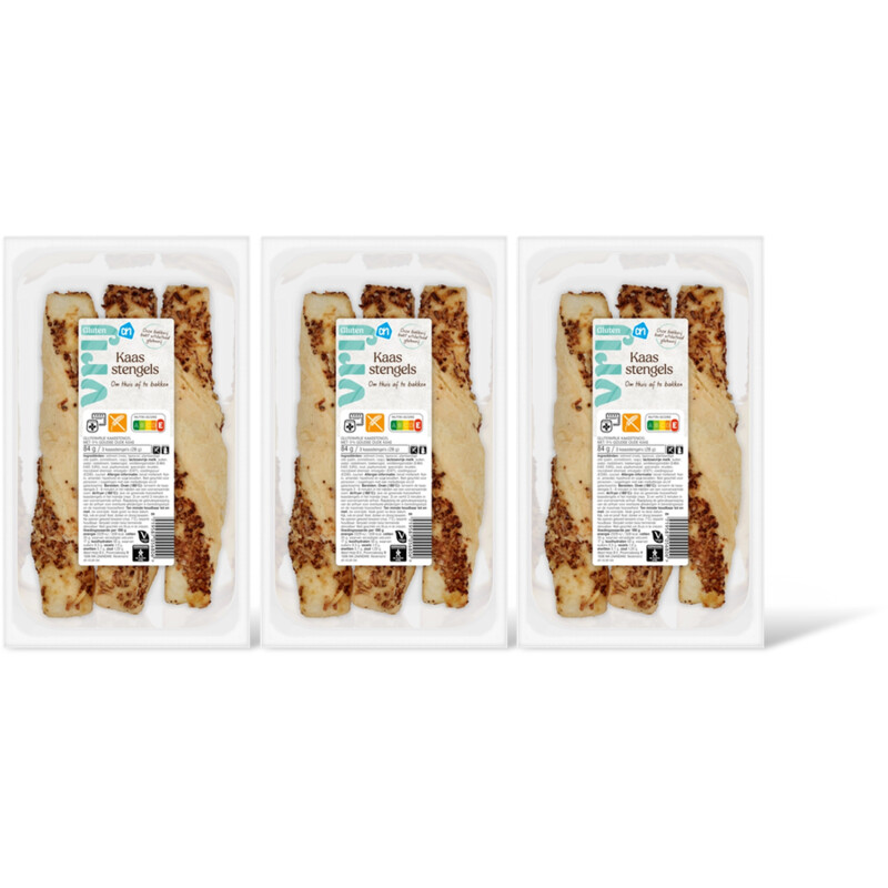 AH Glutenvrij Kaasstengels 3-pack