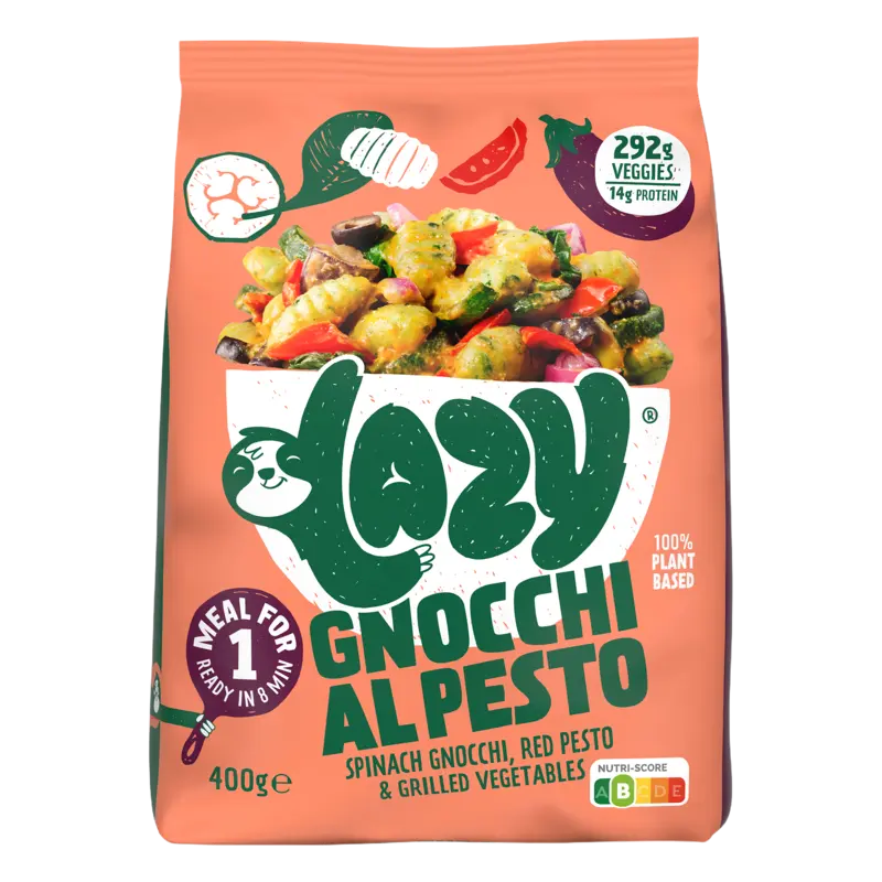 Gnocchi al pesto maaltijd