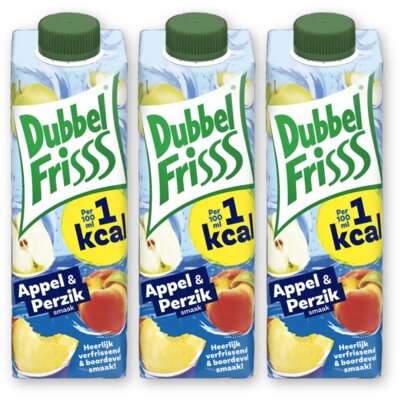 pdp-image-DubbelFrisss 1Kcal appel & perzik 3-pack