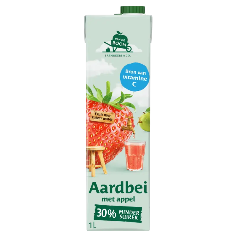 Aardbei met appel