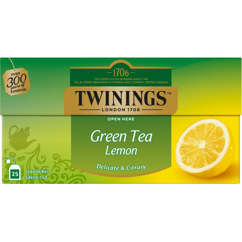 Een afbeelding van Twinings Green tea lemon