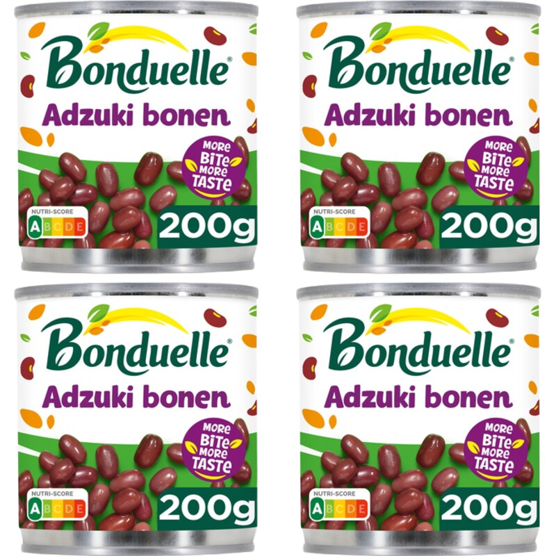 Een afbeelding van Bonduelle Adzuki bonen 4-pack