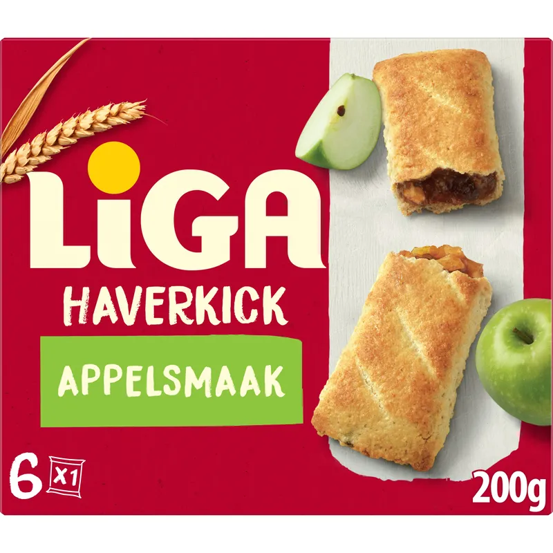 Haverkick Appelsmaak 6 repen