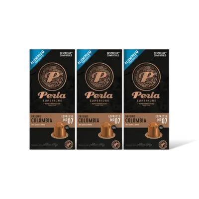 pdp-image-Perla Superiore Origins Colombia espresso capsules 3-pck