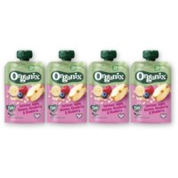 Organix Knijpfruit haver appel banaan 12m+ 4-pck