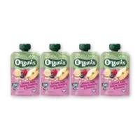 Organix Knijpfruit haver appel banaan 12m+ 4-pck