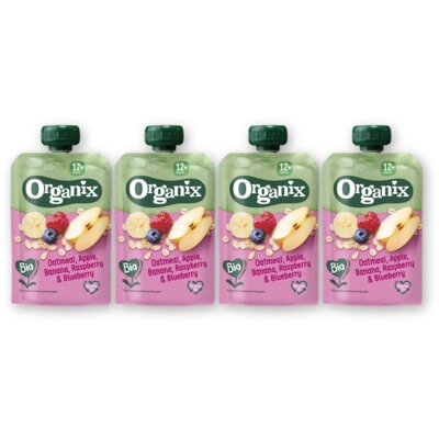 pdp-image-Organix Knijpfruit haver appel banaan 12m+ 4-pck