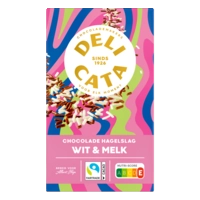 Delicata Chocolade hagelslag wit & melk