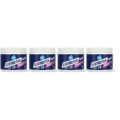 pdp-image-AH Elektrolyten poeder frambozen smaak 4-pk