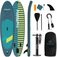 Lifegoods Sup board basic allround 1 stripe cyaan