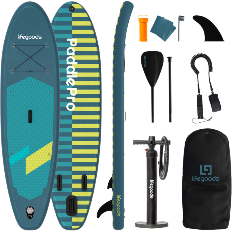 Lifegoods Sup board basic allround 1 stripe cyaan