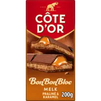 Côte d'Or BonBonBloc chocoladereep praliné karamel