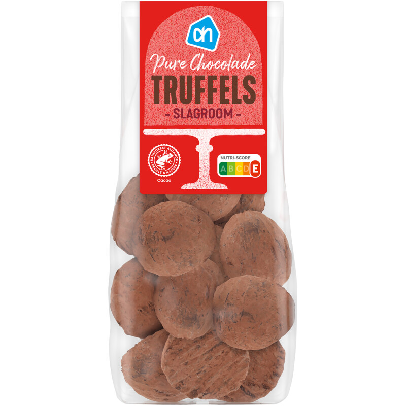 Een afbeelding van AH Pure chocolade truffels slagroom