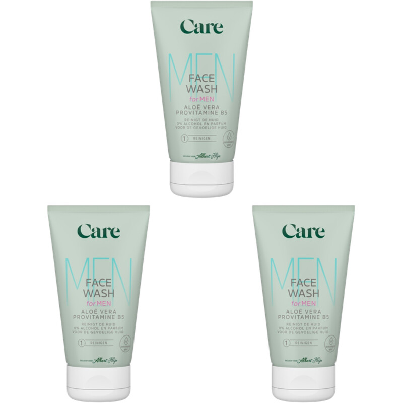 Een afbeelding van Care Men face wash 3-pack
