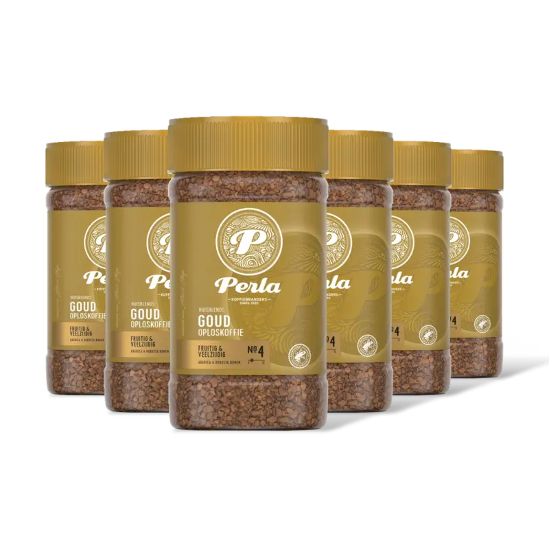 Perla Huisblends Goud oploskoffie 6-pack
