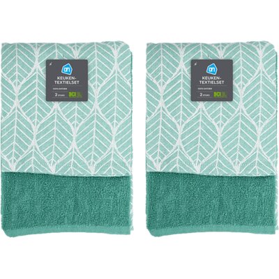 pdp-image-AH Keuken- en theedoek mint set 2-pack