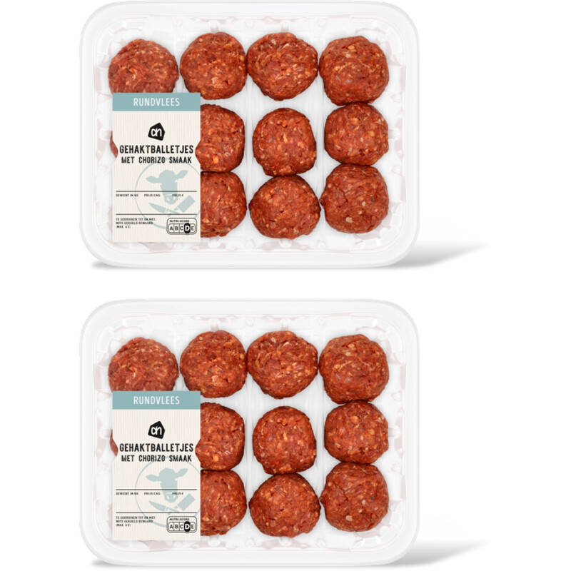 AH Gehaktballetjes chorizo smaak 2-pack