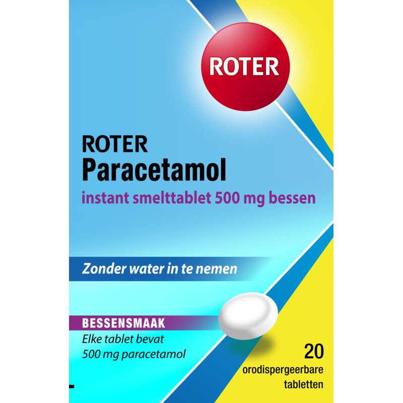 Een afbeelding van Roter Paracetamol 500 mg smelttabletten