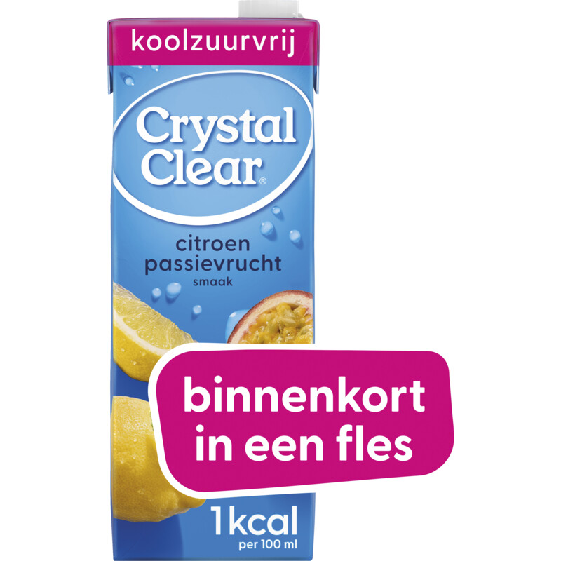 Een afbeelding van Crystal Clear Citroen- en passievruchtsmaak